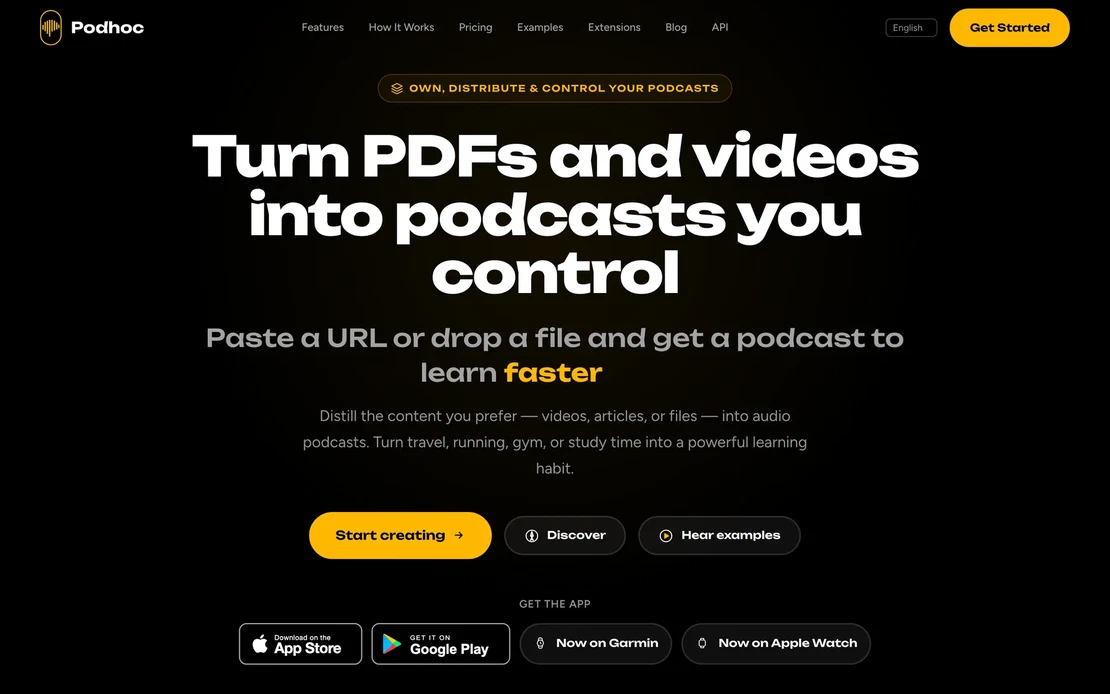 Podhoc: turn any content into a podcast with AI